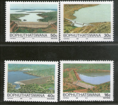 Bophuthatswana 1989 Dams Irrigation River Architecture Lake Sc 216-19 MNH # 148 - Phil India Stamps