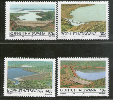 Bophuthatswana 1989 Dams Irrigation River Architecture Lake Sc 216-19 MNH # 148 - Phil India Stamps