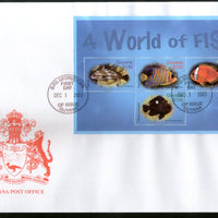 Guyana 2003 Fishes Marine Life Sc 3815 Sheetlet FDC # 15016