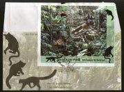 India 2009 Wildlife Animals Rare Fauna of the North East Monkey Big Cat M/s on FDC