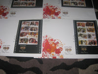 India 2013 100 Years of Indian Cinema Film Movie Art Set of 6 Sheetlets on FDC