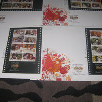 India 2013 100 Years of Indian Cinema Film Movie Art Set of 6 Sheetlets on FDC