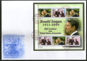 Micronesia 2005 US President Ronald Regan Sc 634 Sheetlet FDC # 15074