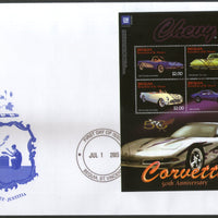 St. Vincent Bequia 2003 Corvette Motor Car Automobile Sc 319 Sheetlet FDC # 15090