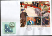 Micronesia 2001 Paintings by Toulouse Lautrec Art Sc 439 Sheetlet FDC # 15118