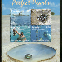 Penrhyn 2011 Pearl Industry Gems & Jewellery Minerals M/s Sc 485-86 MNH # 15147