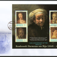 Micronesia 2006 Rembrandt Paintings Art Sc 692 Sheetlet FDC # 15161