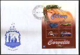 St. Vincent Mustique 2003 Corvette Motor Car Automobile Sc 7 Sheetlet FDC # 15168