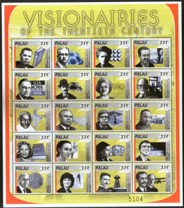 Palau 2000 Mahatma Gandhi India King Roosevelt Sc 557 Sheetlet MNH # 15119