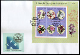 Micronesia 2000 Island Beauty of Wild Flowers Rose Flora Tree Plant Sc 386 M/s FDC # 15203