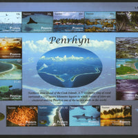 Penrhyn 2011 Island Views Tourism Nature Marine Life Sc 501a Sheetlet MNH # 15205