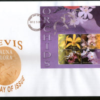 Nevis 2003 Orchids Flower Plant Sc 1354 Sheetlet FDC # 15208