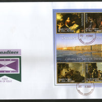 Grenada 2003 Treasures of the Hermitage Paintings Sc 2511 Sheetlet on FDC # 15213