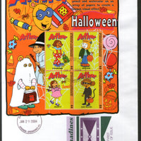 Grenada 2004 Arthur Halloween Cartoon Film Sc 2522  Sheetlet FDC # 15252