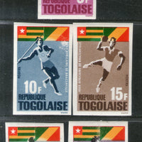 Togo 1965 African Games Football Running Sc 525-C46 IMPERF Set MH # 1571