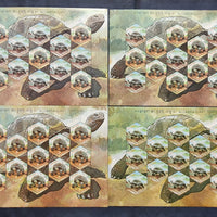 India 2008 Aldabra Giant Tortoise Reptiles Phila-2367-68 Set of 4 Sheetlets MNH