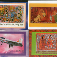 India 2003 Madhubani Children's Day Likh Florican Body Guard 6 Diff. Post Cards # 16021