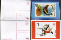 India 2003 Madhubani Children's Day Likh Florican Body Guard 6 Diff. Post Cards # 16021