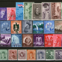 Egypt UAR Collection of 34 Different Stamps on Diff. Themes MNH # 1607
