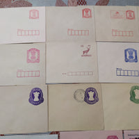 India 19 Diff. Postal Stationery Envelope MINT # 16090