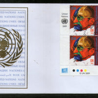 United Nations 2009 Mahatma Gandhi of India Non-Violence BLK/4 FDC RARE # 16180