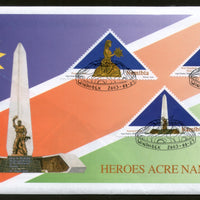 Namibia 2003 Heroes Acre Monuments with Inspiration Odd Shap Stamps FDC # 16183