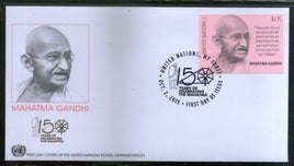 United Nations 2019 Mahatma Gandhi of India 150th Birth Anniversary 1v FDC # 16317