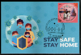 India 2020 We Salute to Corona Warrior COVID-19 Health Max Card # 16469