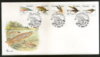Transkei 1984 Dragonflies Insect Fishing Files Boat Marine Life Fish Animal FDC # 16523