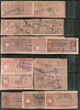 India Fiscal Kathiawar State 31 Diff QV to KGVI Court Fee Revenue Stamp Used # 16526