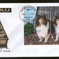 Palau 2002 Breeds of Dogs Pet Animals Fauna Sc 683 M/s FDC # 16529