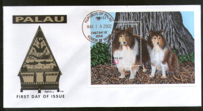Palau 2002 Breeds of Dogs Pet Animals Fauna Sc 683 M/s FDC # 16529