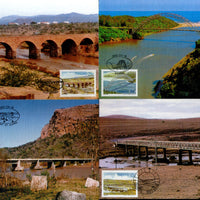 Transkei 1985 Bridges Architecture River Mountain Sc 159-62 Max Cards # 16539