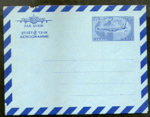 India 1968 25p Aerogramme Air Letter Jain-ALS49 Postal Stationery Folded # 16547