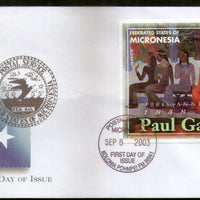 Micronesia 2003 Paul Gauguin Paintings Art Sc 558 M/s FDC # 16563