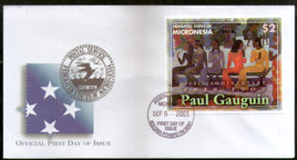 Micronésie 2003 Paul Gauguin Peintures Art Sc 558 M/s FDC # 16563