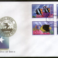 Micronesia 2000 Coral Reef Fishes Marine Life Animals Sc 395-98 FDC # 16608