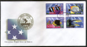 Micronesia 2000 Coral Reef Fishes Marine Life Animals Sc 395-98 FDC # 16608