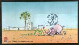 Namibia 2000 Etosha National Park Elephant Snake Wildlife Animal M/s on FDC # 16635