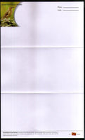 Inde 2018 Oiseau Fauvette à queue large Faune Enveloppe + Feuille de lettres n° 16638