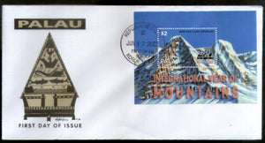 Palau 2002 International Year of Mountain Sc 695 M/s FDC # 16850