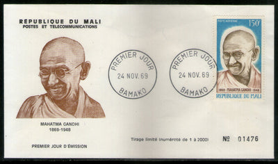 Mali 1969 Mahatma Gandhi of India Birth Centenary 1v FDC # 16855