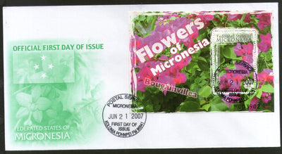 Micronesia 2007 Bougainvillea Flower Flora Tree Plant Sc 745 M/s FDC # 16856