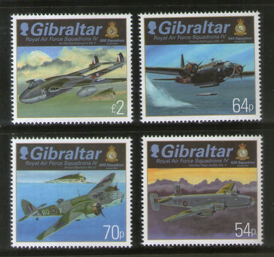 Gibraltar 2015 Royal Air Force Aircraft Coat of Arms Sc 1522-25 MNH # 1734