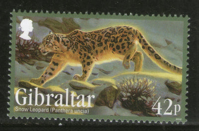 Gibraltar 2012 Snow Leopard Wildlife Endangered Animal Sc 1357 MNH # 173