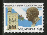 San Marino 1987 Mahatma Gandhi of India Sc 1138 1v MNH # 178