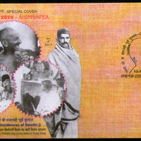 India 2020 Centennial Incidences of Mahatma Gandhi Ahimsapex Special Covers # 18033