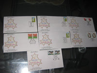 India 1997 Athletics Sports Wheel Ball Games NGPEX Banglore 7 diff. Special Covers # 18066