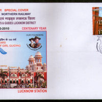 India 2010 Scout & Girl Guide Lady & Lord Baden Powell Peacock Special Cover # 18131