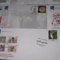 India 2015 7 Diff KARNAPEX Gandhi Mars Orbiter Rotary Stop Child Labour Special Covers # 18201